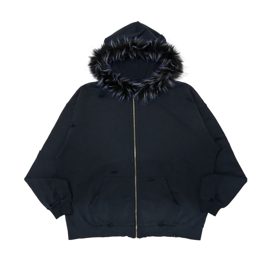 Fur Damage Zip Hoodie | *p(R)ojectR® | VERTICAL GARAGE OFFICIAL