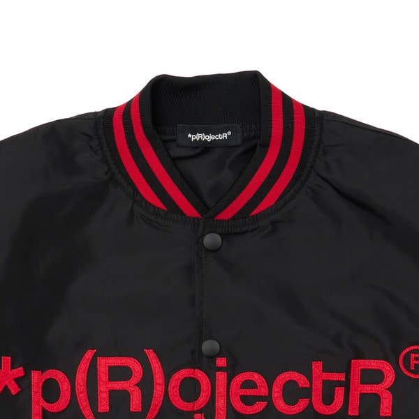 *p(R)ojectR&reg; &times; ROWDY SHOGUN BASEBALL JACKET 詳細画像 Black 2