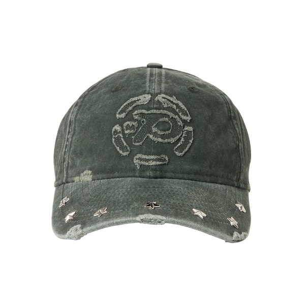 Circle Logo Damage Cap 詳細画像 Black 1