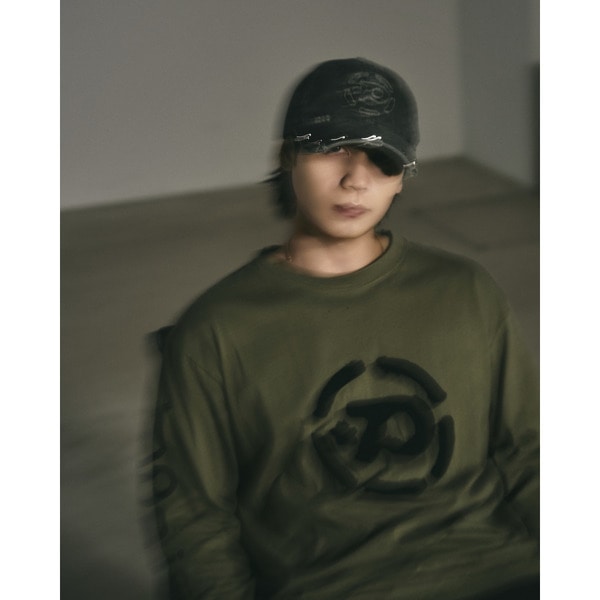Circle Logo Damage Cap 詳細画像 Black 12