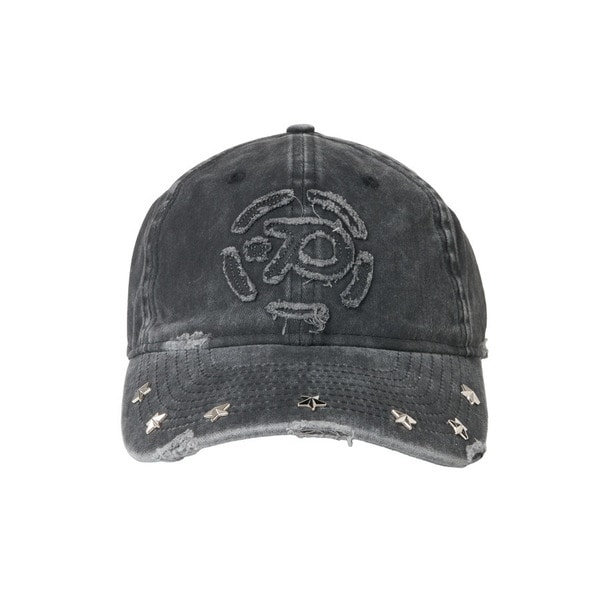 Circle Logo Damage Cap 詳細画像 Black 2
