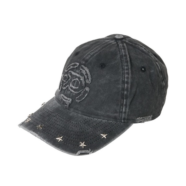 Circle Logo Damage Cap 詳細画像 Black 1
