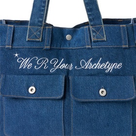 Cursive Logo Denim Bag 詳細画像