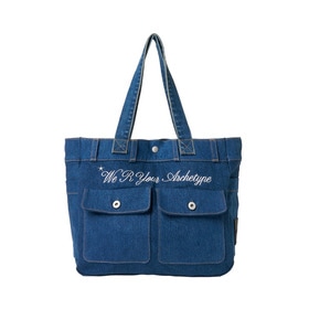 Cursive Logo Denim Bag