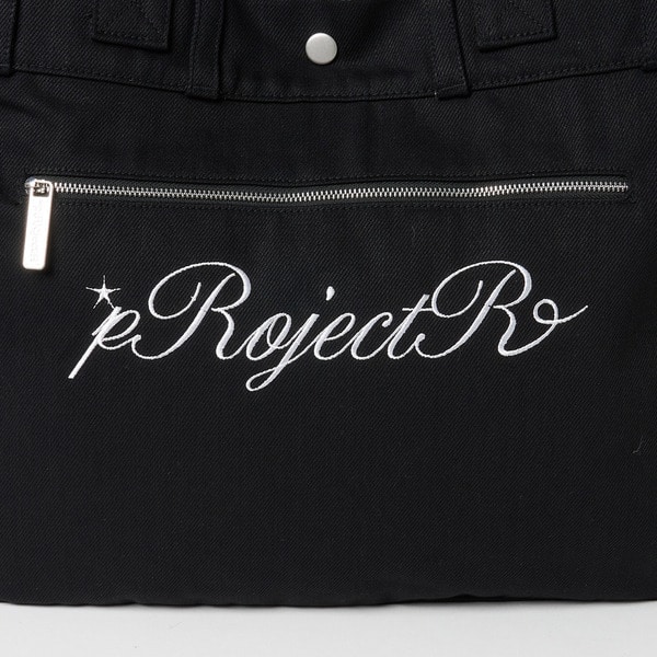Cursive Logo Denim Bag 詳細画像 Black 11