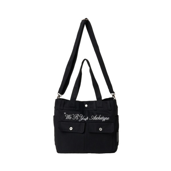 Cursive Logo Denim Bag 詳細画像 Black 14