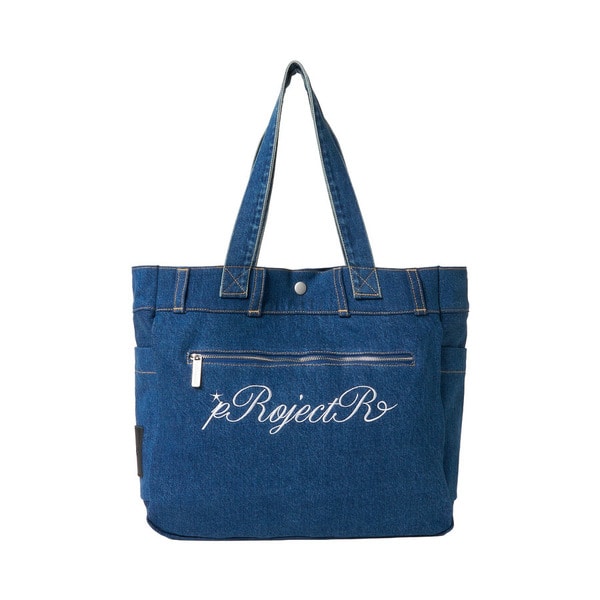 Cursive Logo Denim Bag 詳細画像 Black 2