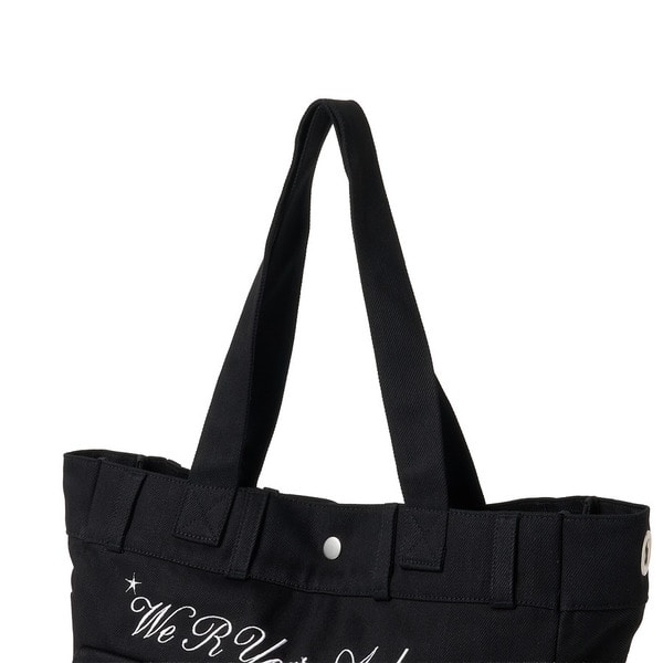 Cursive Logo Denim Bag 詳細画像 Black 3