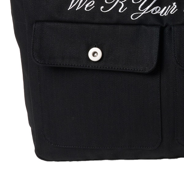 Cursive Logo Denim Bag 詳細画像 Black 7