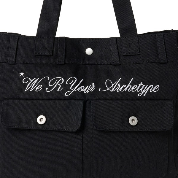 Cursive Logo Denim Bag 詳細画像 Black 9