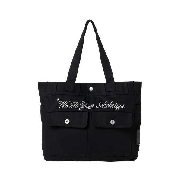 Cursive Logo Denim Bag 詳細画像 Black 1