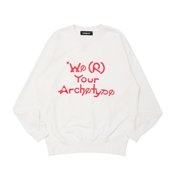 CIRCLE LOGO SLOGAN CREWNECK 詳細画像 White 1