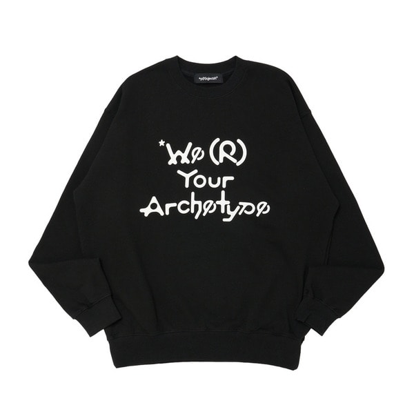 CIRCLE LOGO SLOGAN CREWNECK 詳細画像 Black 1