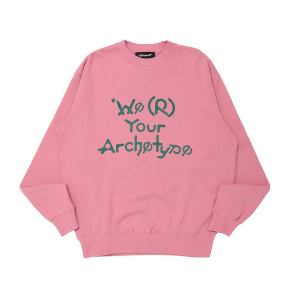 CIRCLE LOGO SLOGAN CREWNECK 詳細画像 Pink 1