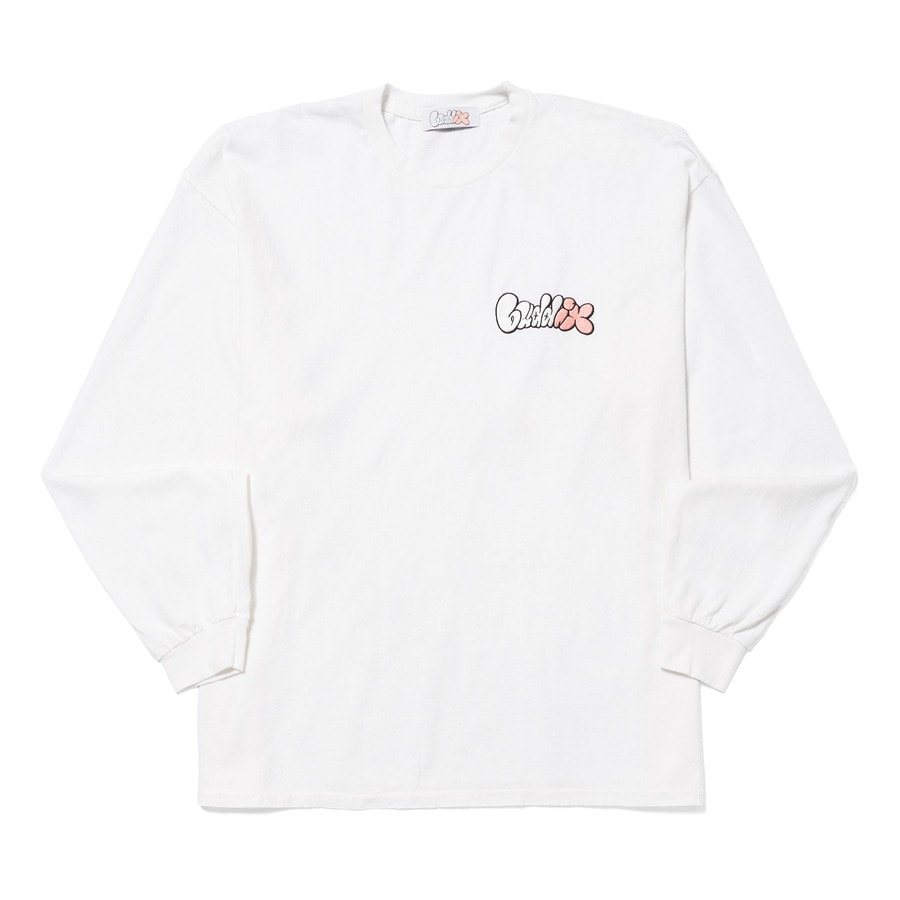 buddix  logo LS T-Shirt white sizeM
