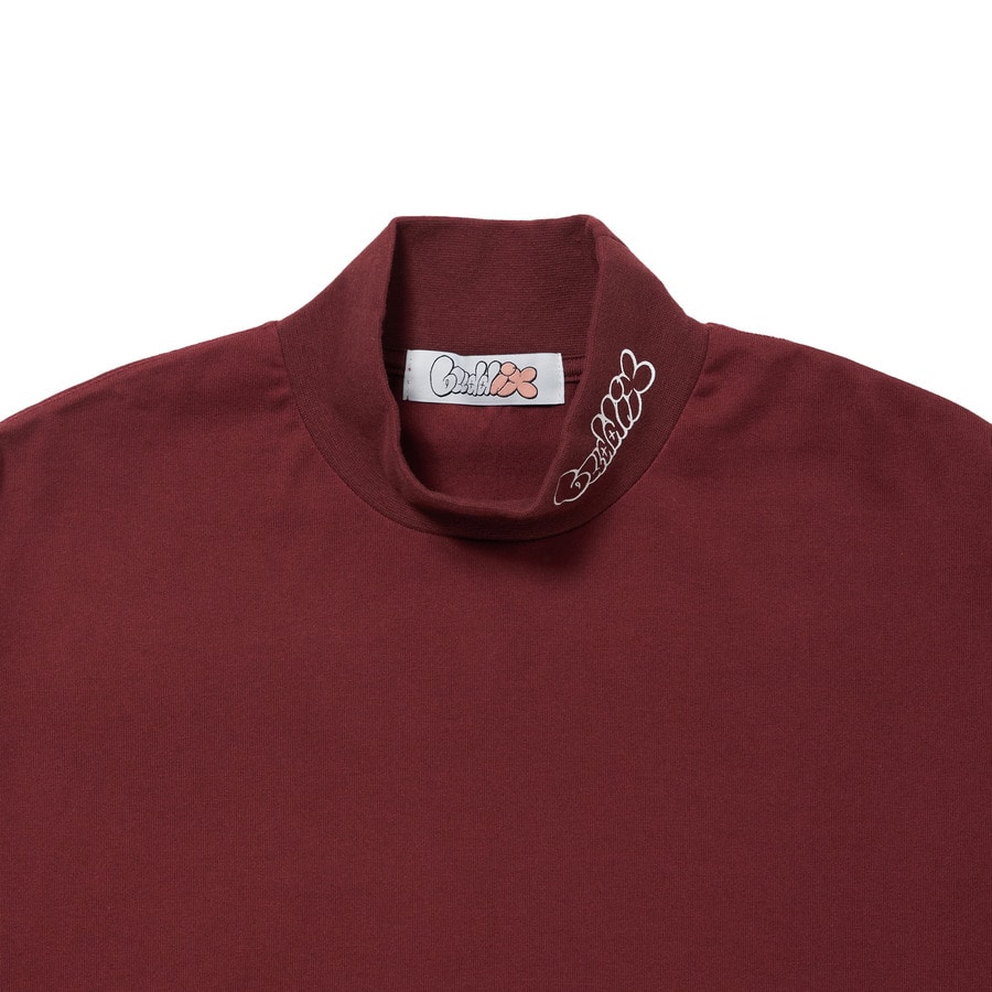 buddix Logo Mock Neck Tee モック Lサイズ ホワイト - ミュージシャン