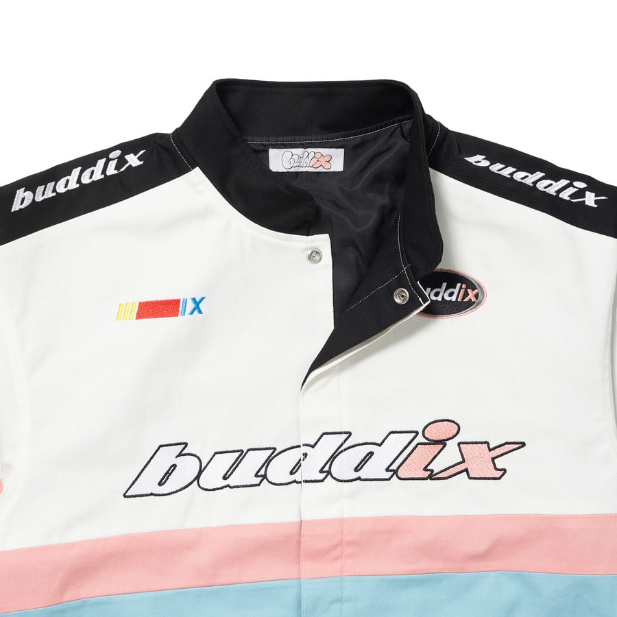 buddix Logo Racing Jacket 詳細画像 White 2
