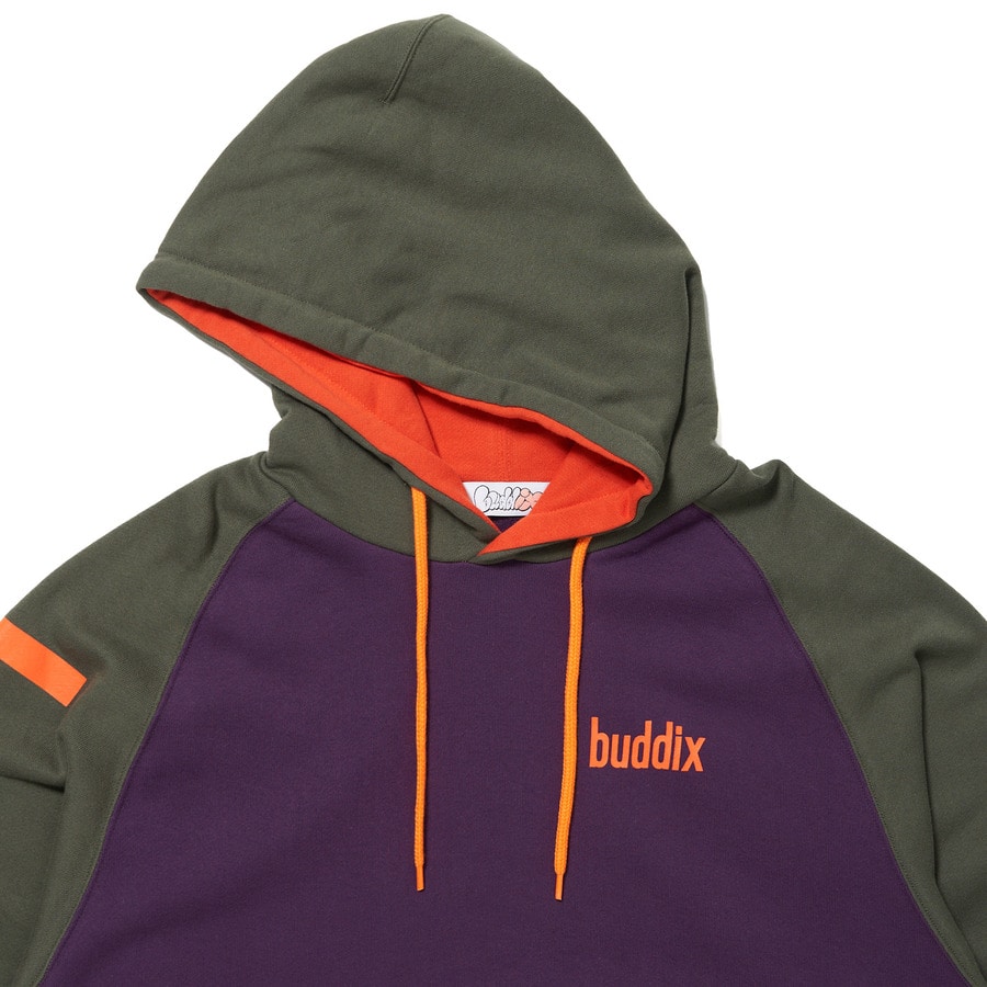 buddix Logo Raglan Hoodie 詳細画像 Olive 2