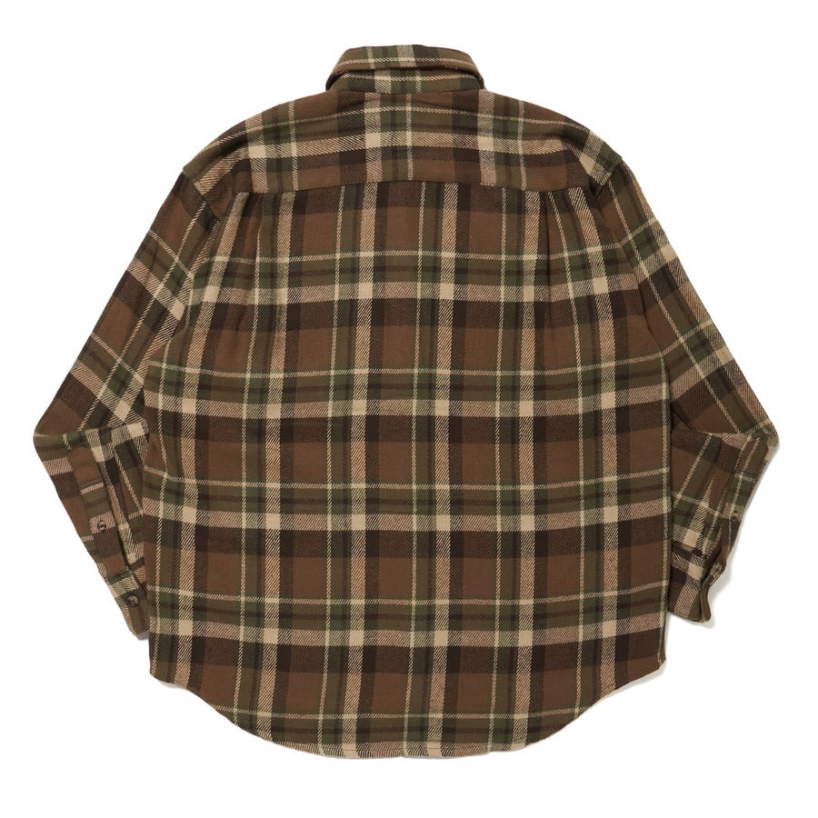 Flannel Check Shirt 詳細画像 Brown 1