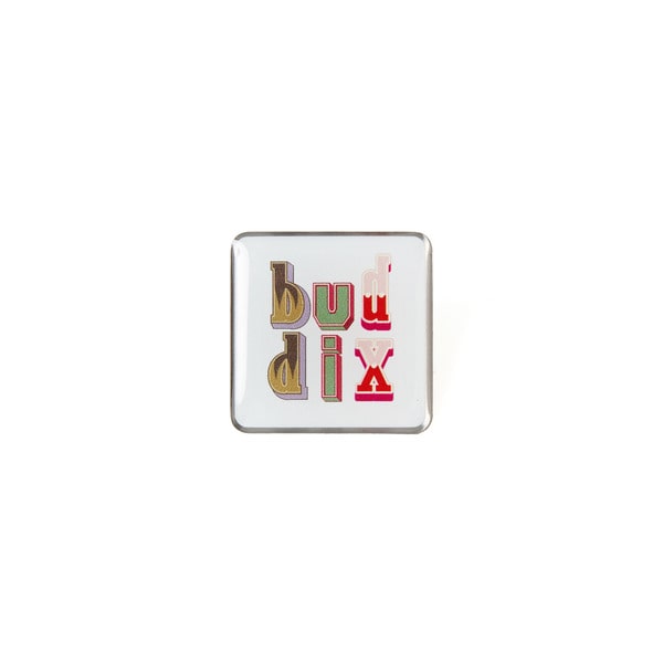 Square Logo Pin Badge