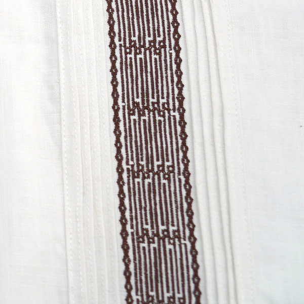 Guayabera Zip SS Shirt 詳細画像 O.White 3