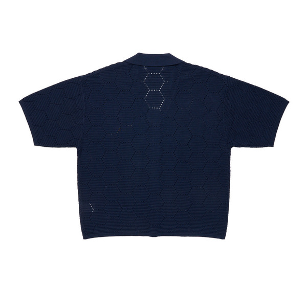 Honeycomb Knit SS Shirt 詳細画像 O.White 1