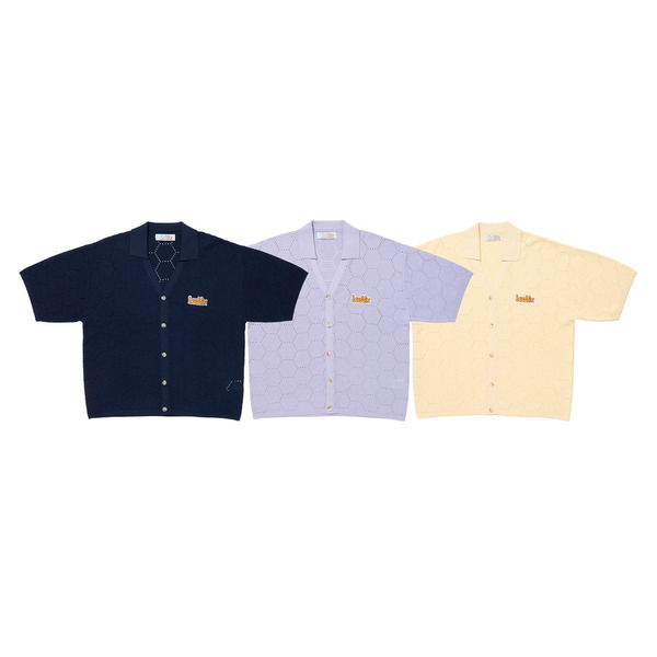 Honeycomb Knit SS Shirt 詳細画像 O.White 10