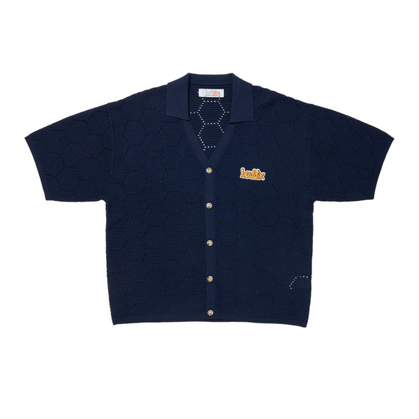 Honeycomb Knit SS Shirt 詳細画像 Navy 1