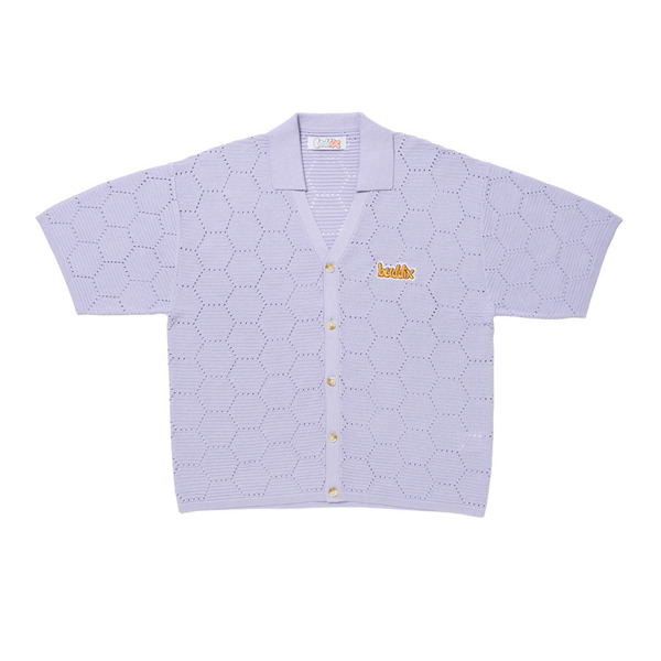 Honeycomb Knit SS Shirt 詳細画像 Lavender 1