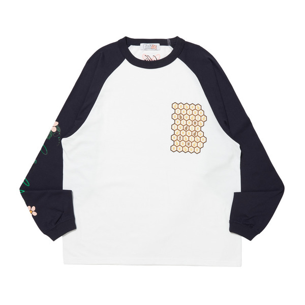 raglan sleeve LS Tee 詳細画像 Navy 1