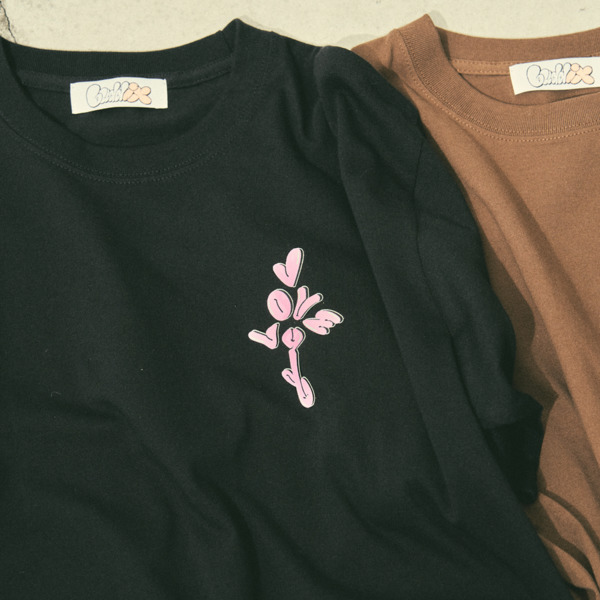 Small Love You SS Tee 詳細画像 Bkack 20