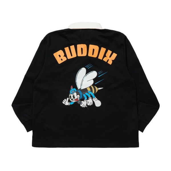 Bee Printed Rugby Shirt 詳細画像 White 1