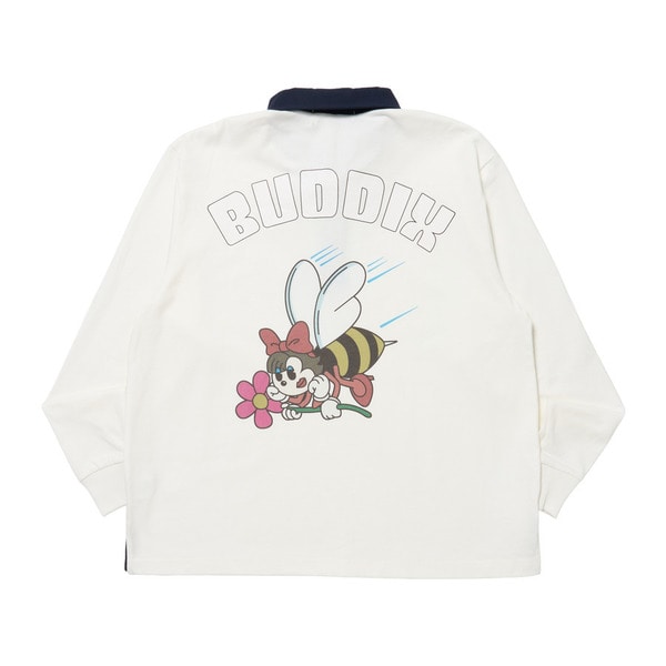 Bee Printed Rugby Shirt 詳細画像 White 7