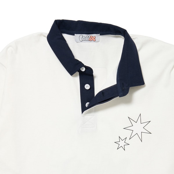 Bee Printed Rugby Shirt 詳細画像 White 8