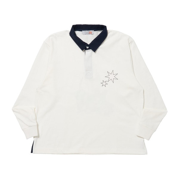 Bee Printed Rugby Shirt 詳細画像 White 1