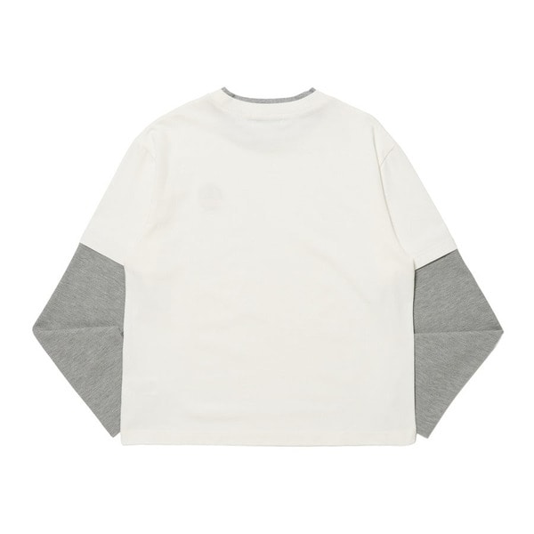 Emblem Logo Fake Layered LS Tee 詳細画像 C.Grey 1