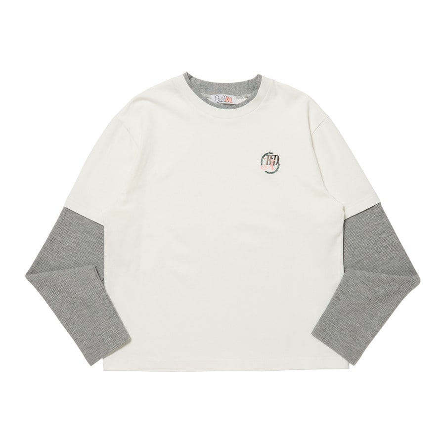 Emblem Logo Fake Layered LS Tee | buddix | VERTICAL GARAGE