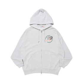 Emblem Logo Zip Hoodie