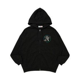 Emblem Logo Zip Hoodie