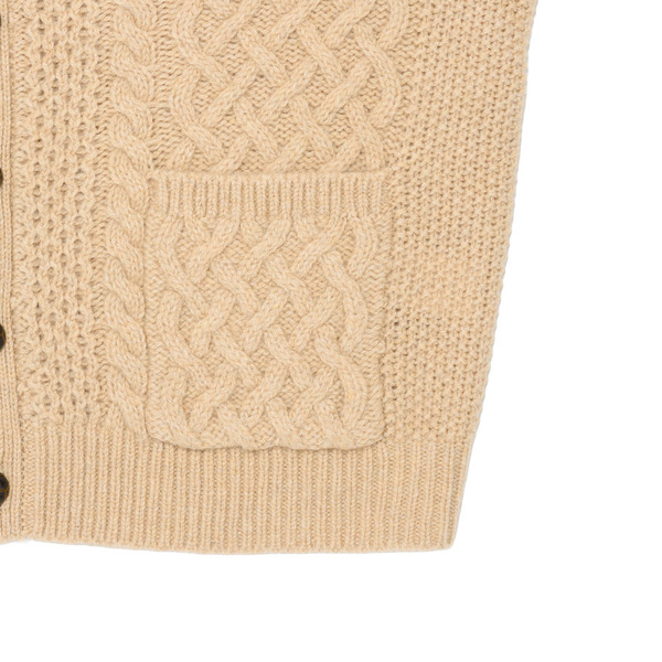 Cable Knit Cardigan 詳細画像 L.Beige 4