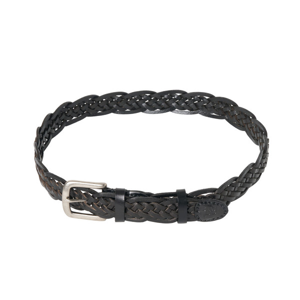 Leather Braided Belt 詳細画像 Black 1