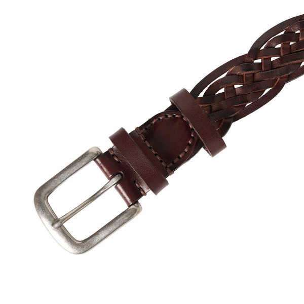 Leather Braided Belt 詳細画像 Black 3