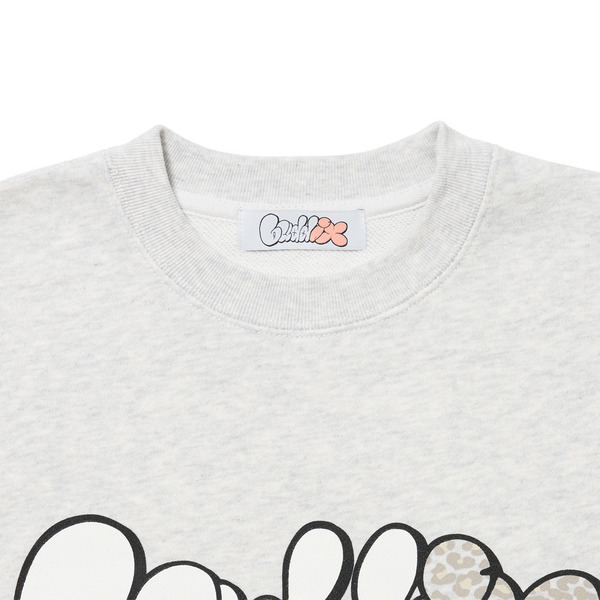 Leopard Logo Crew Sweat 詳細画像 H.Grey 2