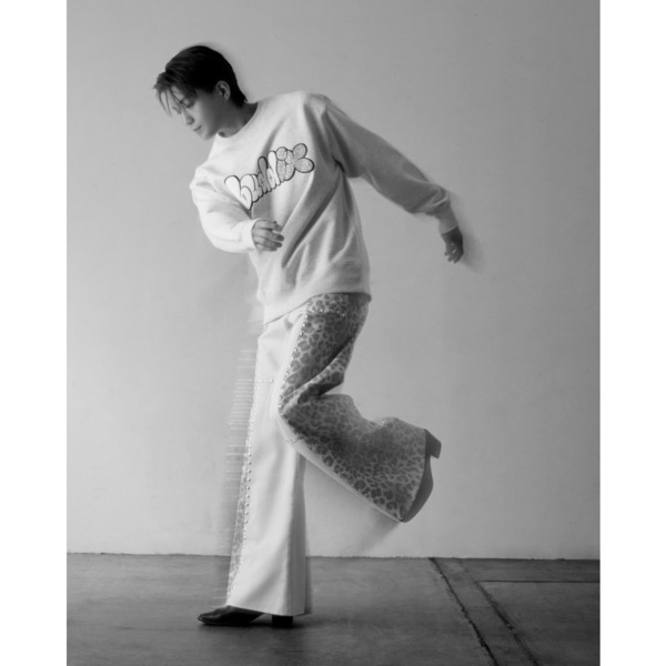 Leopard Logo Crew Sweat 詳細画像 H.Grey 6