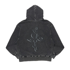 LOVE YOU ZIP Hoodie(Black Fade) 詳細画像