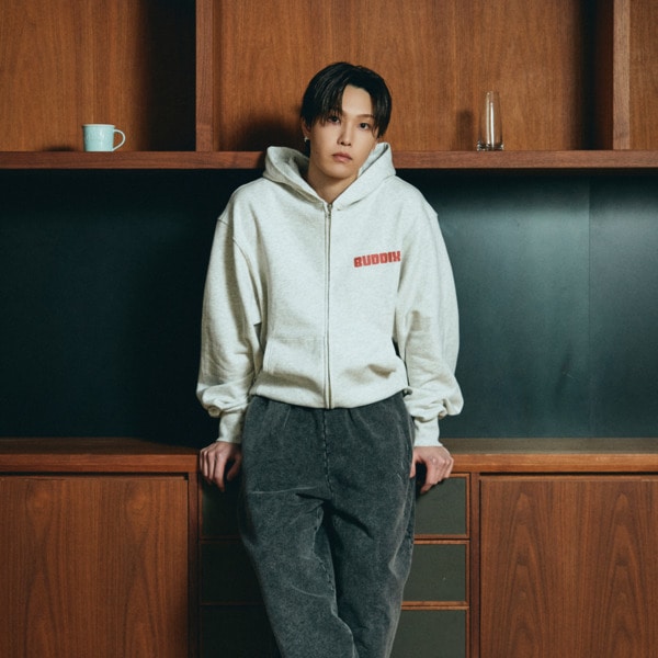 LOVE YOU ZIP Hoodie(Black Fade) 詳細画像 C.Grey 11