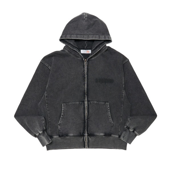 LOVE YOU ZIP Hoodie(Black Fade) 詳細画像 C.Grey 1