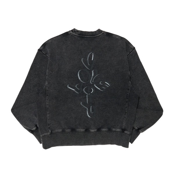 LOVE YOU Crew Sweat(Black Fade) 詳細画像 H.Grey 1