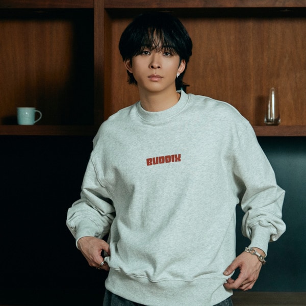 LOVE YOU Crew Sweat(Black Fade) 詳細画像 H.Grey 12