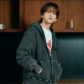 LOVE YOU LS Tee(Black Fade) 詳細画像